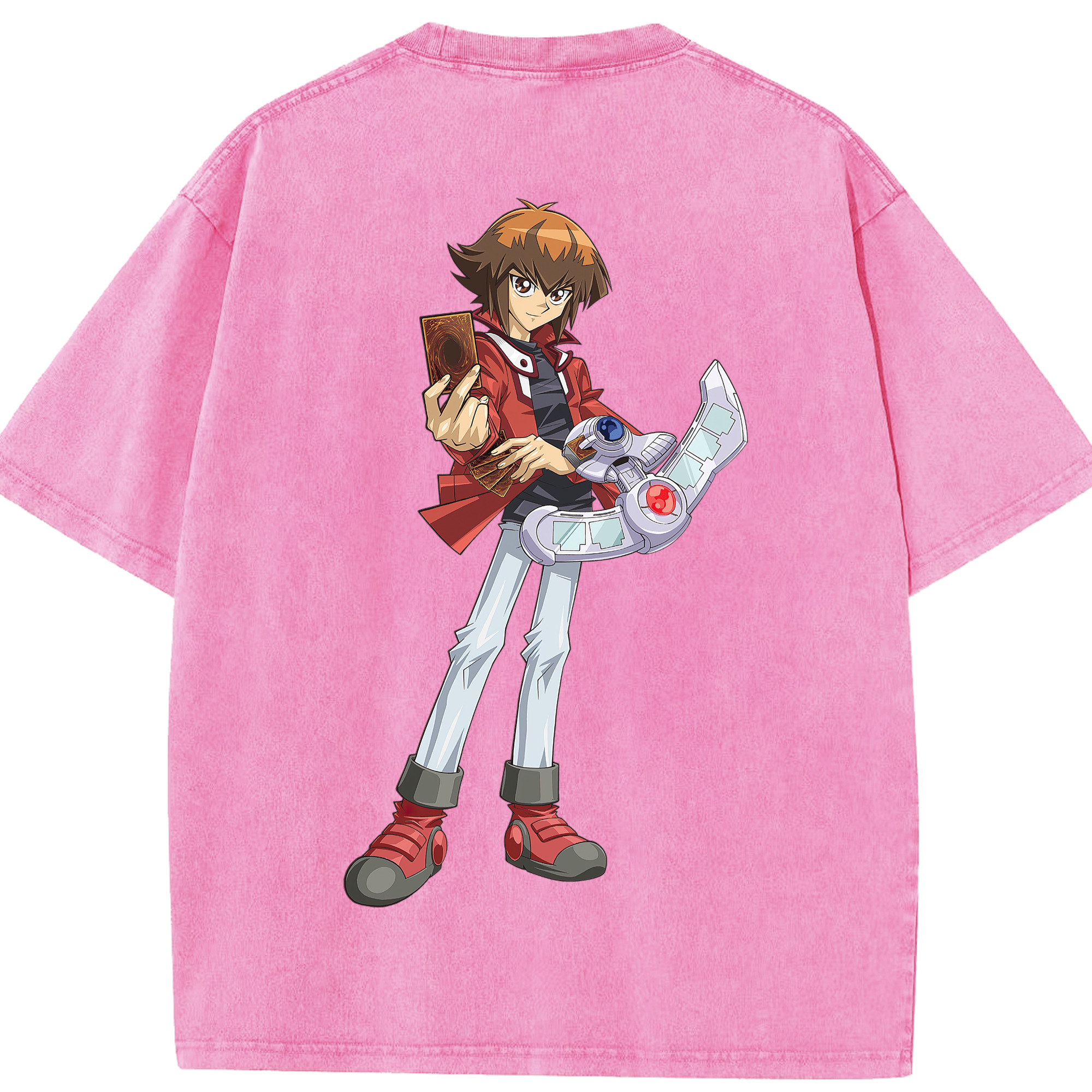 （画像用） 遊☆戯☆王 Yu-Gi-Oh! 綿100% ヴィンテージ風 半袖Tシャツ（背面プリント）